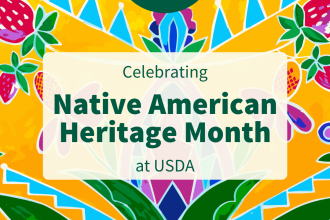 USDA Celebrating Native American Heritage Month Image.